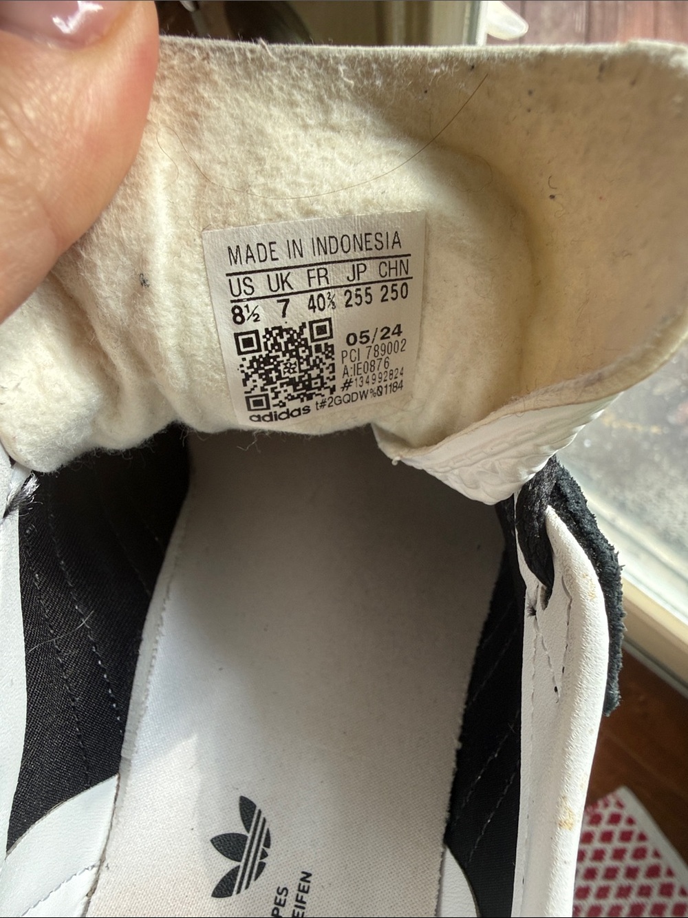 adidas Gazelle Platform Sneakers in Black, White, Gum - Picture 5 of 5